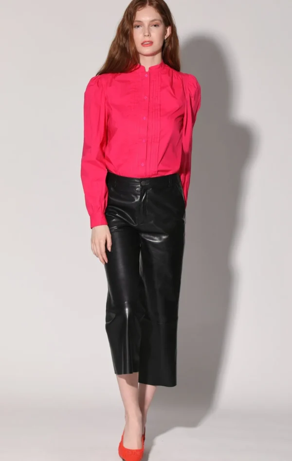 Walter Baker Venice Pant, Black-Leather>Women Bottoms