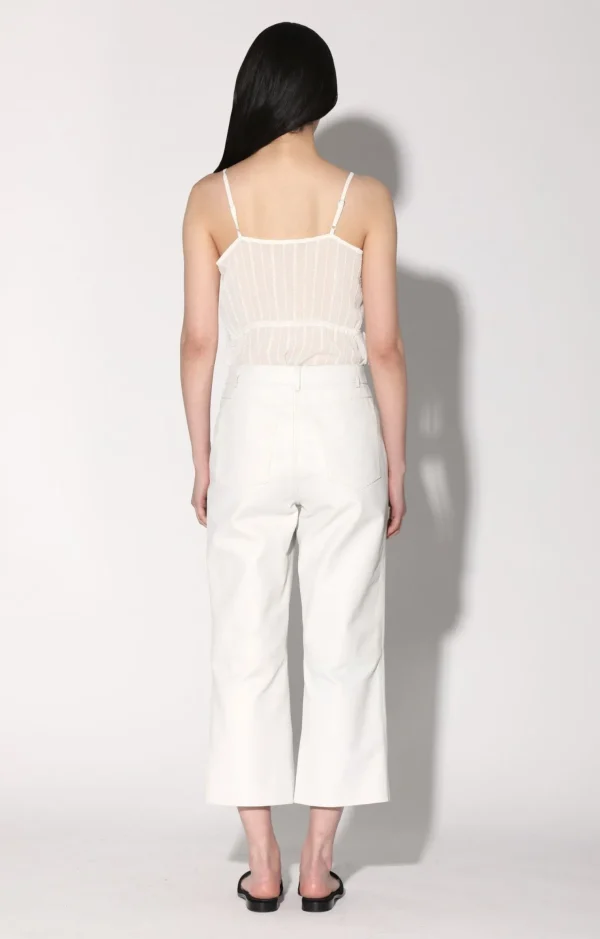 Walter Baker Venice Pant, Bright White-Leather>Women Bottoms