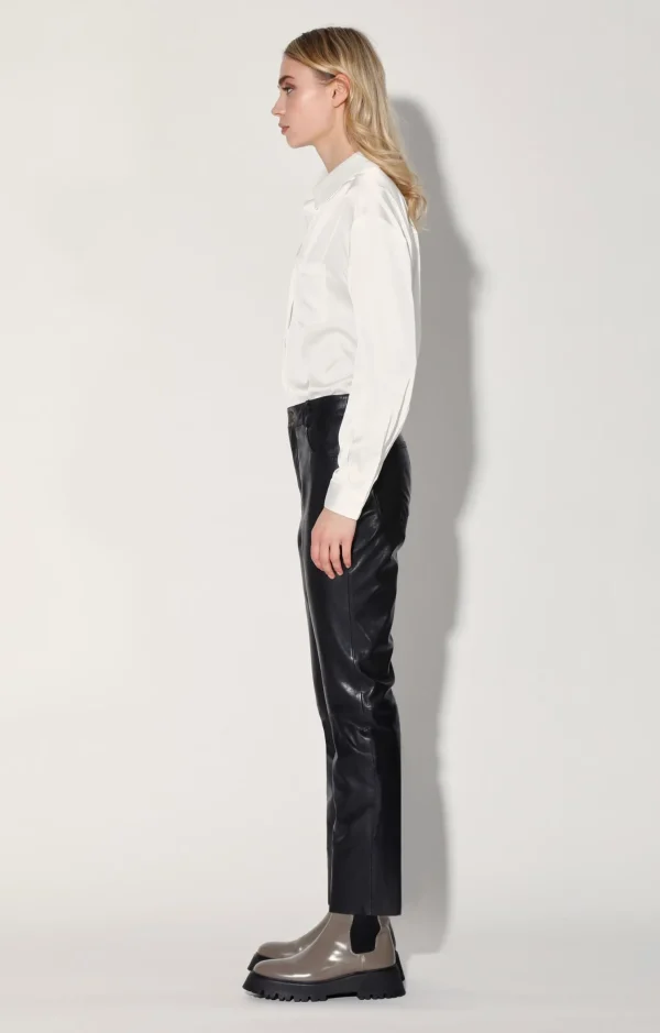 Walter Baker Yvette Pant, Black-Leather>Women Leather