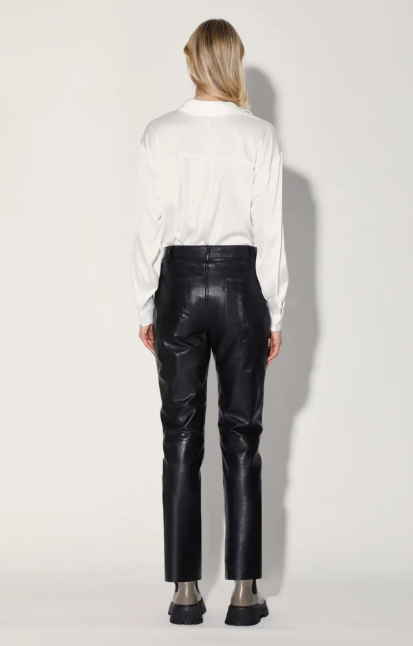 Walter Baker Yvette Pant, Black-Leather>Women Leather