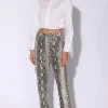 Walter Baker Yvette Pant, Grey Snake-Leather>Women Bottoms